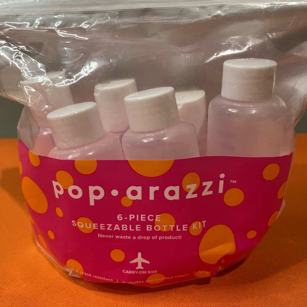 6/$25 Pop•arazzi travel Squeezable Bottle Kit - Picture 2 of 7